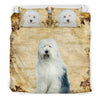 Cute Old English Sheepdog Print Bedding Set