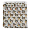 Australian Shepherd Dog Pattern Print Bedding Set