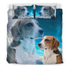 Cute English Foxhound Print Bedding Set