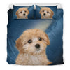 Cavapoo Dog Print Bedding Set