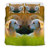 Lovely Golden Retriever Dog Art Print Bedding Set