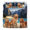 Cute Nova Scotia Duck Tolling Retriever Print Bedding Sets