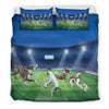 Italian Greyhound Playing Football Print Bedding Sets