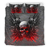 Gun And Skull Art Print Bedding Set