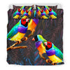 Cute Gouldian Finch Bird Print Bedding Set