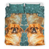 Pekingese Dog Art Print Bedding Set