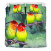 Beautiful Love Birds Print Bedding Set