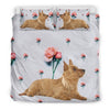 Australian Terrier dog Floral Print Bedding Sets