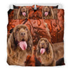 Cute Sussex Spaniel Print Bedding Set