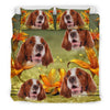 Lovely Irish Red and White Setter Dog Print Bedding Set