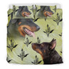 Amazing Beauceron Dog floral Print Bedding Sets