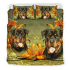 Cute Rottweiler Dog Print Bedding Set