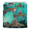 Suckermouth Catfish Print Bedding Set