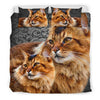 Lovely Somali Cat Print Bedding Set