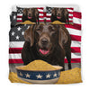 [AI Generated] Labrador with a bowl from US Bedding Set