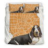 [AI Generated] Basset Hound From Illinois Bedding Set