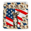 [AI Generated] Chihuahua Dog Pennsylvania Print Bedding Set