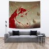 Amazing Red Unicorn Print Tapestry