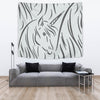 Amazing Sketch Unicorn Print Tapestry