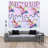 Happy Unicorn Print Tapestry