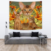 Abyssinian Cat Print Tapestry