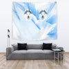 Siberian Husky Print Tapestry