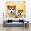 Cute Akita Inu Dog Print Tapestry