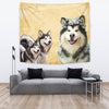 Alaskan Malamute Dog Print Tapestry