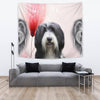 Bearded Collie Print Tapestry