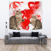 American Bobtail Cat Print Tapestry