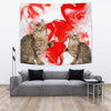 American Bobtail Cat Print Tapestry