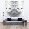 Turkish Angora Cat Print Tapestry