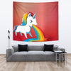 Rainbow Unicorn Print Tapestry