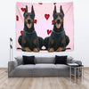 Amazing Doberman Pinscher Print Tapestry