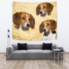 American Foxhound On Yellow Print Tapestry