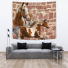 American Paint Horse Print Tapestry