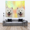 Cute Samoyed dog Print Tapestry