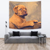 Dogue De Bordeaux (Bordeaux Mastiff) Puppy Print Tapestry