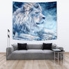 Snowy Lion Print Limited Edition Print Tapestry