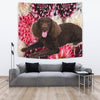 Cute American Water Spaniel Print Tapestry