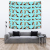 Basset Hound Dog Pattern Print Tapestry