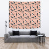 Border Collie Dog Pattern Print Tapestry