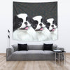 Cute Japanese Chin Dog Print Tapestry