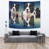 Border Collie Print Tapestry