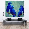 Hyacinth Macaw Parrot Print Tapestry