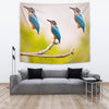 Kingfisher Bird Print Tapestry