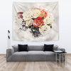 Rose Flower Watercolor Art Print Tapestry