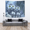 Snow Owl Bird Print Tapestry