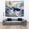 Burmilla Cat On Mountain Print Tapestry