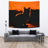 Amazing Cat Shadow Print Tapestry